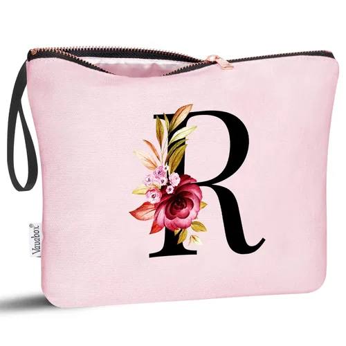 Miniatura 47 de Vavabox A-Z Bolsa de Maquillaje Personalizada, Regalos de Cumpleaños para Mujeres y Mamá, Regalos para la Mejor Amiga, Bolsa de Cosméticos