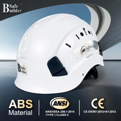 Miniatura 2 de Casco de Seguridad para Construcción ABS Casco Duro Sistema de Ventilación Ajustable Cascos Duros Protección de Cabeza para Trabajo Industrial