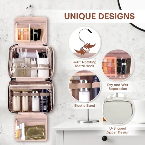 Miniatura 4 de Neceser de viaje con organizador de joyas, Beige