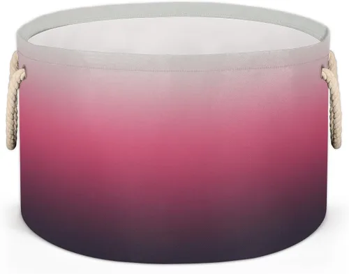 Miniatura 34 de Cesta de almacenamiento redonda grande de béisbol, canasta de almacenamiento circular plegable para béisbol, con asa para niños, manta de juguetes