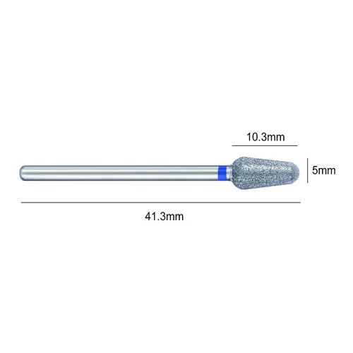 Miniatura 4 de Diamond Bur - Broca eléctrica rusa de acero inoxidable de 3/32 pulgadas, para podología, quiropodía, pedicura, manicura
