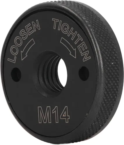 Miniatura 9 de Placa de presión de la amoladora, tuerca de brida de amoladora angular de bloqueo automático M14 40Cr 1.772 in para trabajar