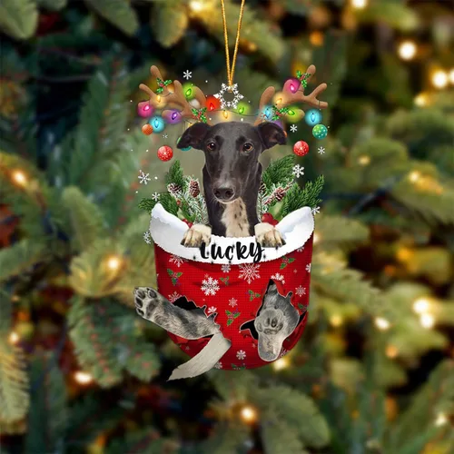 Miniatura 17 de Adorno de Navidad personalizado para perro Airedale Terrier en bolsillo de nieve, adorno para árbol de Navidad, idea de regalo para amantes