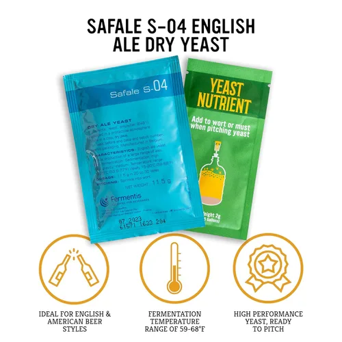 Miniatura 3 de Craft A Brew - Safale S-04 Levadura seca - Fermentis - Levadura seca English Ale - Para cervezas inglesas y americanas y sidras duras de manzana