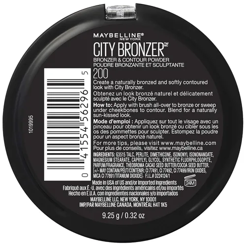 Miniatura 3 de Maybelline Polvo de maquillaje bronceador New York City, polvo bronceador y de contorno, 200, 0.32 oz.