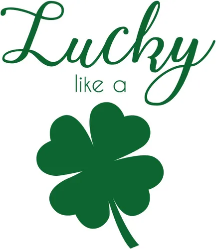 Miniatura 4 de Calcomanía de vinilo para pared del Día de San Patricio, Lucky Like A Four Leaf Trébol, 23 x 20 pulgadas, calcomanía decorativa de San Patricio
