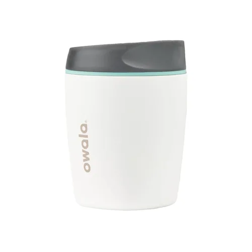 Miniatura 7 de Owala SmoothSip Vaso Térmico de Café de Acero Inoxidable Aislado, Taza de Café Helado Reutilizable, Taza de Viaje para Café Caliente, Sin BPA, 20