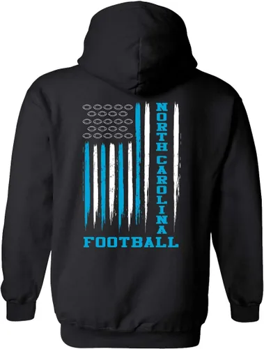 Miniatura 8 de Sudadera con capucha unisex de la bandera americana del color del equipo de fútbol