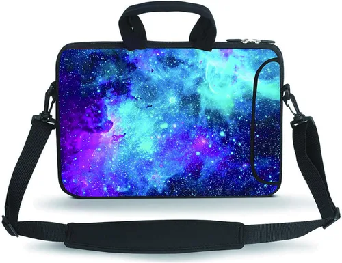 Miniatura 11 de Bolsa bandolera para portátil HYUTOTA de 11 a 15.6 pulgadas para Laptop/Chromebook/Ultrabook Notebook PC, Acuarela (Abstract Watercolor)