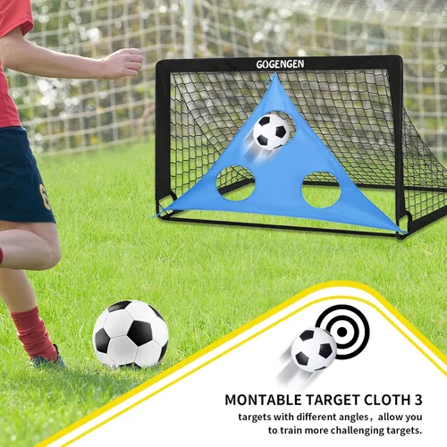 Miniatura 6 de Soccer Goal, 2 of 6x4 Soccer Goals for Backyard with Soccer Net, Soccer Ball, Target, Cones, Soccer Training Equipment for Toddler Kids Youth