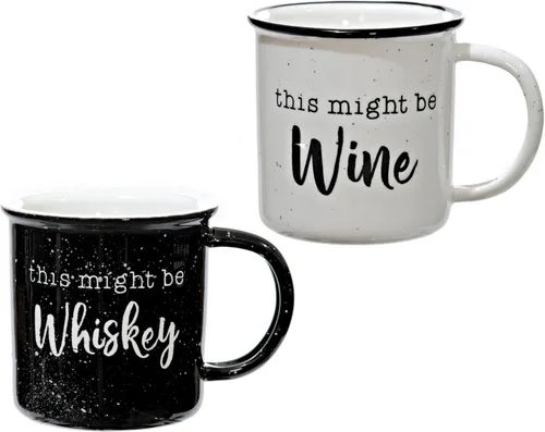 Miniatura 10 de MAINEVENT Mr and Mrs Tazas de 11 onzas, taza de café de cerámica para parejas, taza de señor y señora