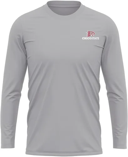 Miniatura 380 de Camisa deportiva de manga larga oficial de la NCAA Collegiate para hombre, con logotipo en el pecho izquierdo, colección Athletic Heather