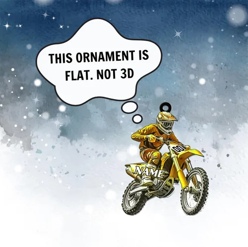 Miniatura 2 de Adorno personalizado de moto de motocross para hombres, adorno de motocicleta, adorno de Navidad para bicicleta, adorno de batcycle, regalo