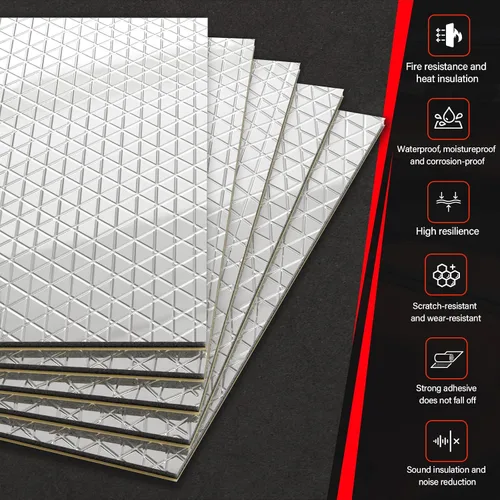 Miniatura 6 de GOSCHE Alfombrilla de amortiguación de sonido de 197 mil de 16 pies cuadrados, alfombrilla de aislamiento térmico de amortiguación de sonido
