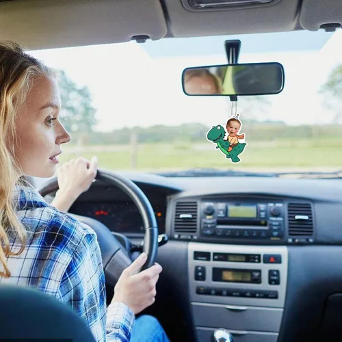 Miniatura 6 de FIMILOVE Ambientador de Aire Personalizado para Coche con Cara y Cuerpo de Dibujos Animados, Regalo Personalizado para el Día de San Valentín