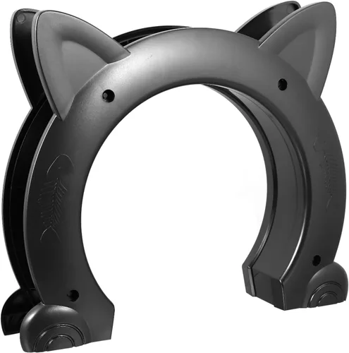 Túnel de puerta interior para gatos para mascotas, portal de plástico bidireccional para gatos y perros, puerta segura para mascotas sin solapas,