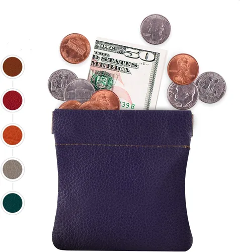 Miniatura 49 de Monedero clásico a presión, de cuero, para hombre de Nabobb, negro
