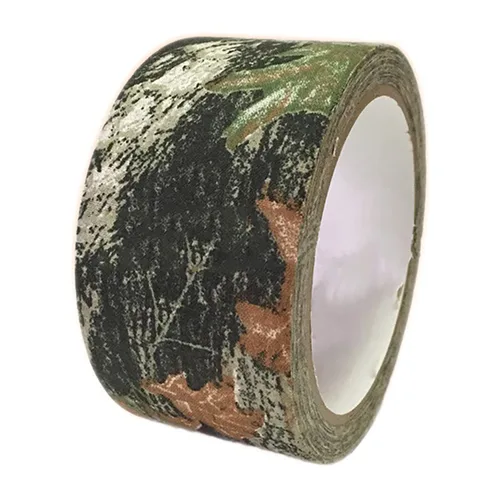 Miniatura 12 de Cinta adhesiva protectora de camuflaje de 5 cm x 5 m, cinta de camuflaje impermeable y elástica, cinta de envoltura para acampar al aire libre
