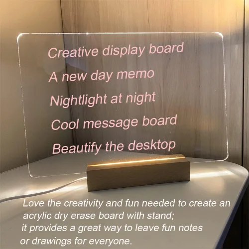 Miniatura 6 de Lumi Board - 2 juegos de tablero de dibujo LED, tablero de borrado en seco de 11.8 x 7.87 pulgadas (grueso x 1 delgado x1) tablero de dibujo