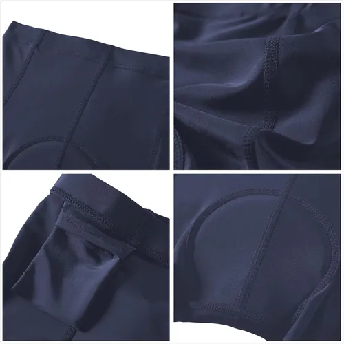 Miniatura 6 de KID1234 Pantalones de ciclismo para niños, pantalones cortos acolchados 3D, pantalones cortos de ciclismo para niñas, pantalones cortos negros
