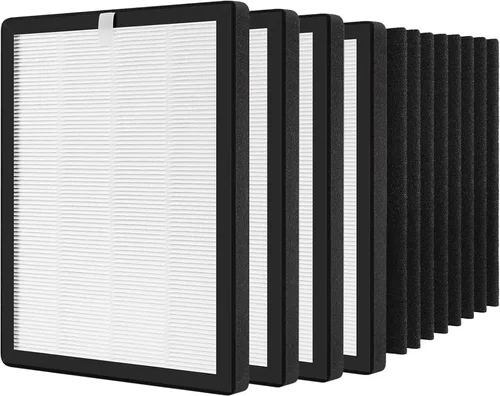 Miniatura 10 de Filtros de repuesto HEPA 9000 de ProHEPA compatibles con VEVA ProHEPA 9000 Air Pur ifiers, 2 filtros HEPA + 8 filtros de carbón activado