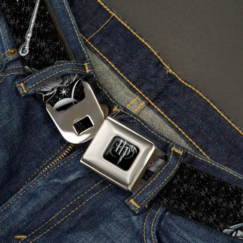 Miniatura 2 de Buckle-Down Seatbelt Belt - Harry Potter GOOD VS. EVIL BlackWhite - 1.0" Wide - 20-36 Inches in Length