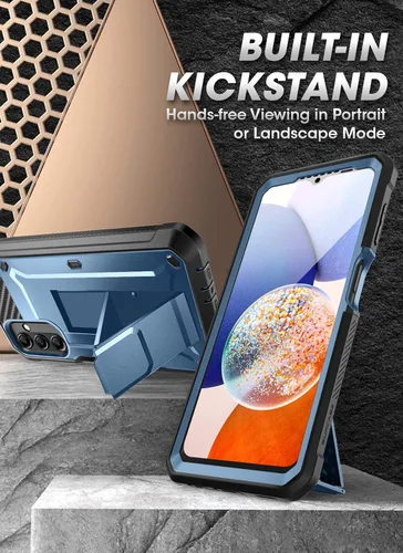 Miniatura 3 de SUPCASE Funda para Samsung Galaxy A14 5G con protector de pantalla (Unicorn Beetle Pro), [soporte integrado y clip para cinturón] Funda protectora