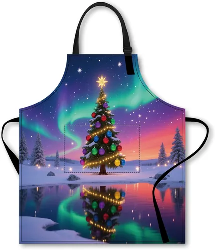 Miniatura 16 de Nuxovilar Bonito delantal de cocina, 26.77 x 30.7 pulgadas, ideal para cocinar diariamente, hornear, preparación de jardín