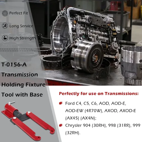 Miniatura 2 de T-0156-A Herramienta de fijación de transmisión/motor pequeño resistente con base para Ford/Chrysler