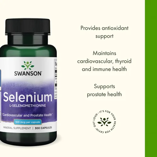 Miniatura 4 de Swanson Selenio (L-Selenometionina) 100 mcg 300 Cápsulas