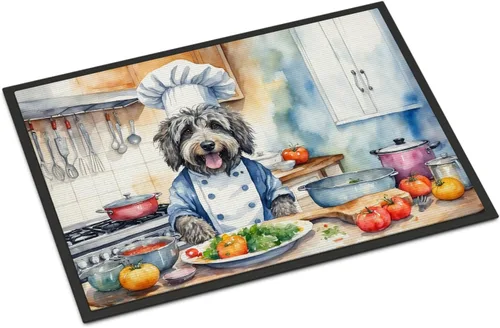 Miniatura 108 de Caroline's Treasures DAC6179MAT Affenpinscher - Tapete para puerta delantera, para interiores y exteriores, para entrada, antideslizante, lavable