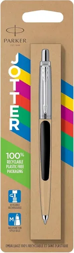 Miniatura 8 de Parker Jotter Originals - Bolígrafo clásico con acabado negro, punta media, tinta azul, 1 unidad
