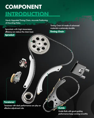 Miniatura 3 de SCITOO Kit de cadena de distribución del motor reemplaza para Chevy Colorado para GMC Canyon para Hummer H3T para Isuzu i-290 para Isuzu i-370