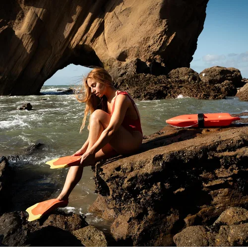 Miniatura 4 de Churchill® Aletas de natación Vortex hechas de goma malasia. Diseñadas para propulsión de aletas de natación, buceo, surf, bodyboard, unisex.