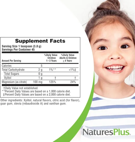Miniatura 5 de NaturesPlus Animal Parade MagKidz, sabor a cereza, 0.38 libras, suplemento de magnesio en polvo para niños, apoyo para la salud ósea y muscular, sin