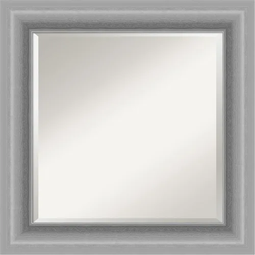 Miniatura 16 de Amanti Art Silver Wall Mirror 26x22 Peak Polished Nickel Rectangle Bathroom Mirror for Wall Decor Living Room, Small Traditional Frame, Hangs