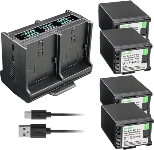 Miniatura 8 de Kastar Cargador de batería cuádruple compatible con Canon VIXIA HF G60, HF G70, VIXIA GX10, XF400 XF405 XA10 XA11 XA15 XA20 XA25 XA30 XA35 XA40 XA45