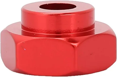 Miniatura 7 de Dilwe 4PCS Metal RC Wheel Hex Hubs 0.472 in a 0.669 in Adaptador para HSP 1/10 Vehículo de Carretera Eléctrico Camión (Rojo)