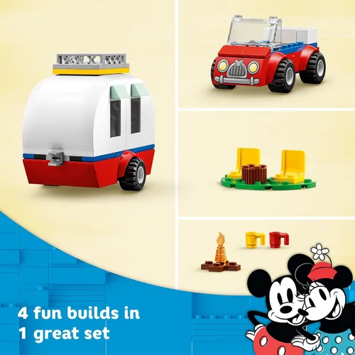 Miniatura 6 de LEGO Disney Mickey Mouse y Minnie Mouse 10777 - Juguete de construcción con furgoneta, coche y figura de Pluto, para niños de 4 años
