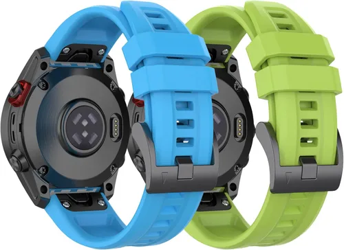 Miniatura 11 de Correas de repuesto para Garmin Fenix 7X, Fenix 6X/Fenix 5X Quickfit, silicona suave, repuesto para Garmin Tactix 7/instinct 2X/Quaitx 3/Tactix DELTA