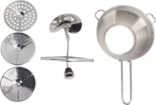 Miniatura 2 de Molino de alimentos, Molinillo de alimentos, Molino de alimentos de acero inoxidable Mermeladas manuales Triturador de verduras Fruta Patata Ajo