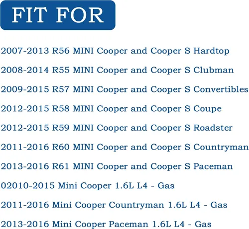 Miniatura 6 de Tubo de bomba de agua compatible con Mini Cooper R55 R56 R57 R58 R59 Countryman R60 Paceman R6 Reemplazar # 11537541845, 11537589713