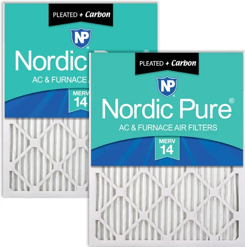 Miniatura 29 de Nordic Pure Filtros de aire para horno MERV 6 de 18 x 25 x 1 pulgadas (tamaño real: 17 1/2 x 24 1/2 x 3/4), color verde poliéster MERV 6, reduce