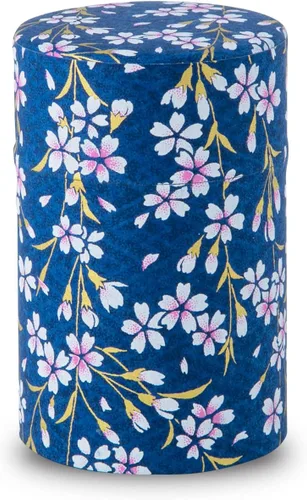 Miniatura 16 de NOREN Lata para Té Japonesa de Hojalata (Papel Yuzen Washi - Oboro Sakura/Rosa), Tamaño de 7.06 oz/Fabricado en JAPÓN con Tapa Interior Incluida