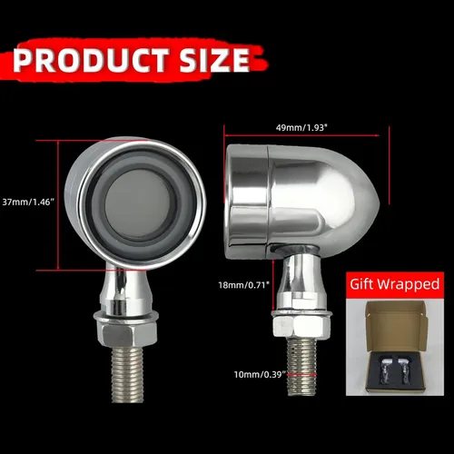 Miniatura 6 de FATECIM 2X Luces Traseras LED para Motocicleta, Señales de Giro, Luces de Marcha, Luz de Freno, Señal de Giro Trasera, Indicador de Señal de Giro