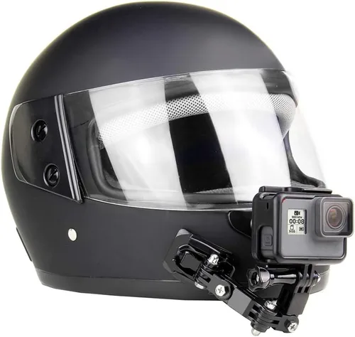Miniatura 6 de SOONSUN Kits de montaje de barbilla para casco de motocicleta para GoPro Hero 13 12 11 10 9 8 7 6 5 4 Hero Session, AKASO, SJCAM, cámara de acción