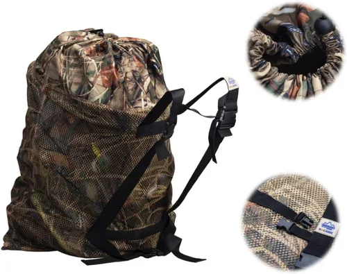 Miniatura 6 de Bolsa de malla para caza de aves acuáticas de pato ganso pavo, con correas ajustables