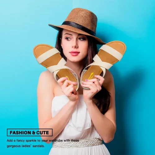 Miniatura 2 de DAYDAYGO - Sandalias planas elásticas para mujer
