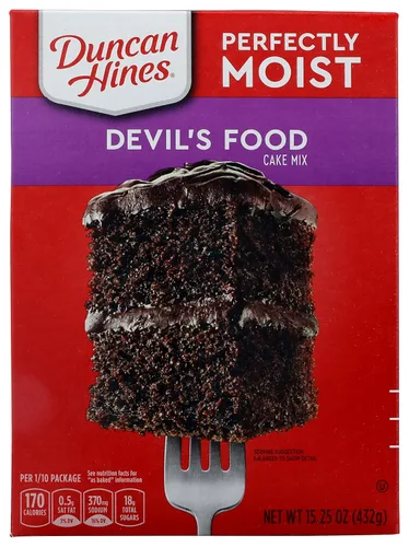 Mezcla para Pastel Devil's Food Duncan Hines, 15.25 oz.