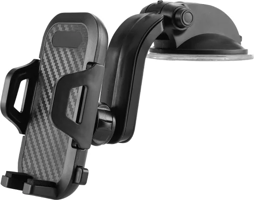 Miniatura 11 de LAX Gadgets Soporte de teléfono para automóvil, negro, compatible con iPhone 13, 12, 11, Samsung Galaxy S20, S10, Note10, dispositivos